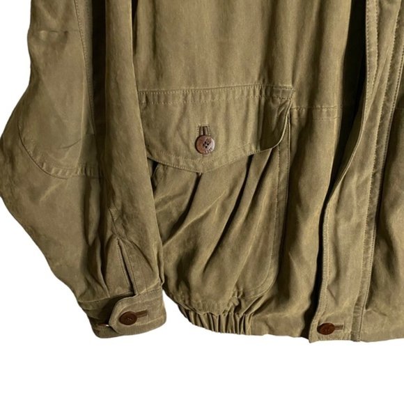 Rainforest Men's Khaki Green Full Zip Casual Jacket - Picture 4 of 15